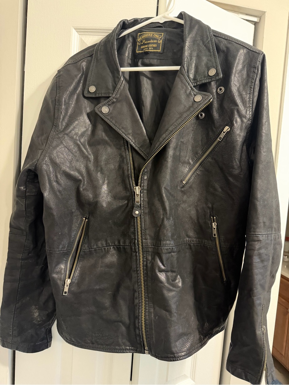 Members Only Moto Jacket -Leather (100%)